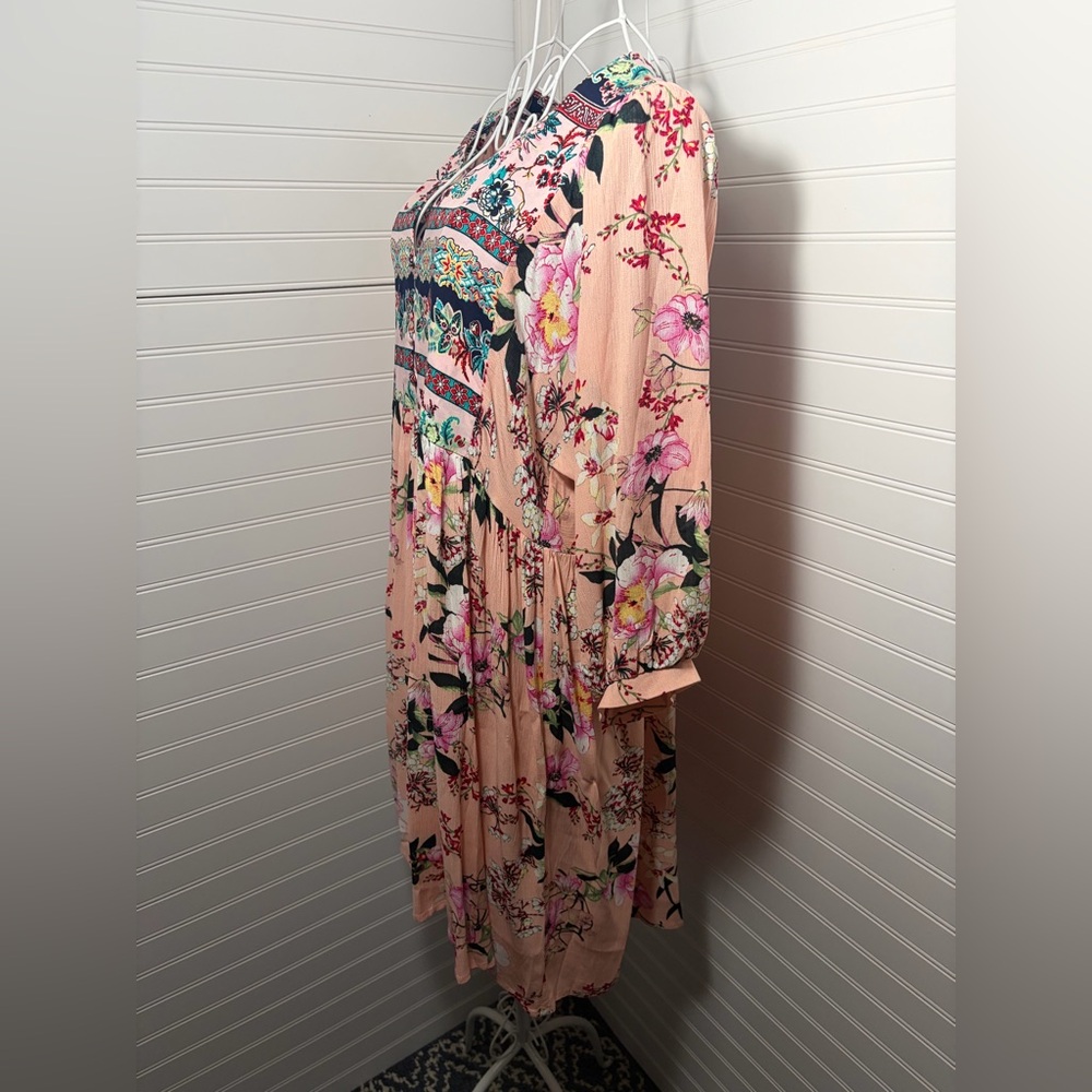 Umgee Floral Blush Mini Dress - Picture 6 of 10